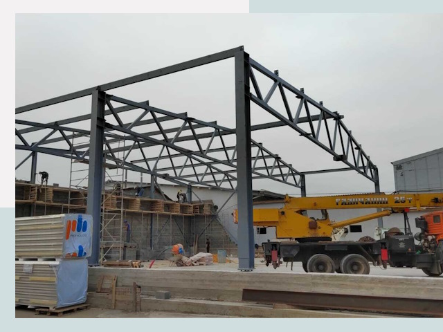 Строительство цехов в Раменском