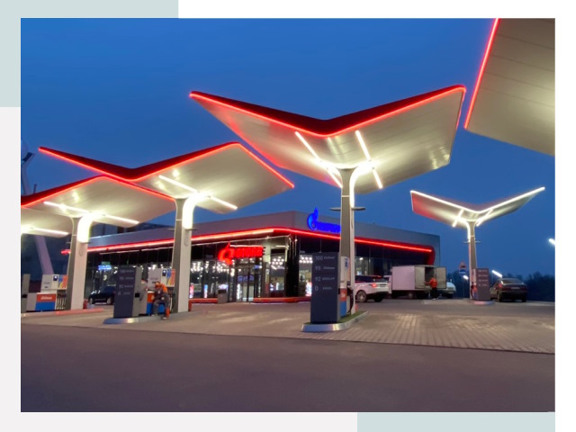 Навесы для АЗС в Раменском