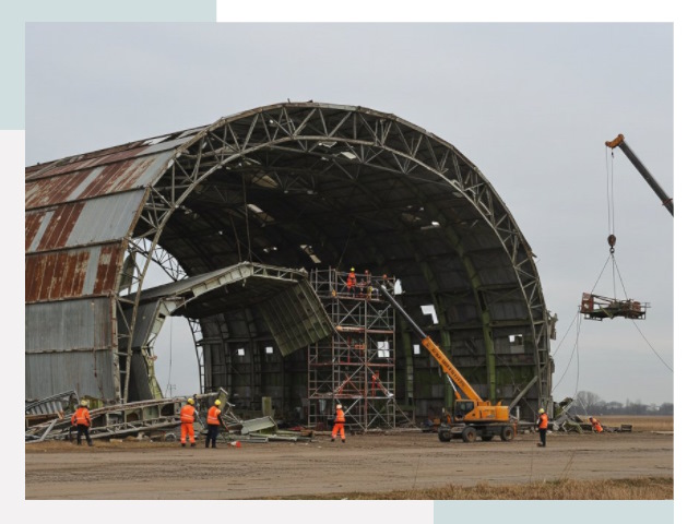 Демонтаж ангаров в Раменском